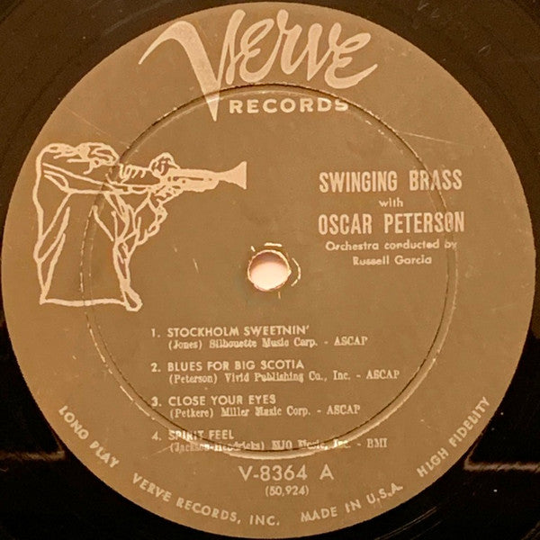 The Oscar Peterson Trio, Russell Garcia ~ Swinging Brass With The Oscar Peterson Trio (Orchestra Conducted By Russell Garcia (Vinyl) - Djungel & Jazz