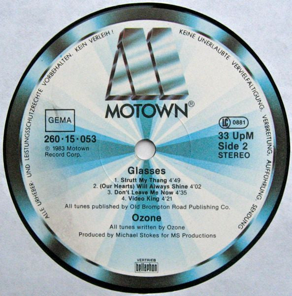 Ozone (5) : Glasses (LP, Album)