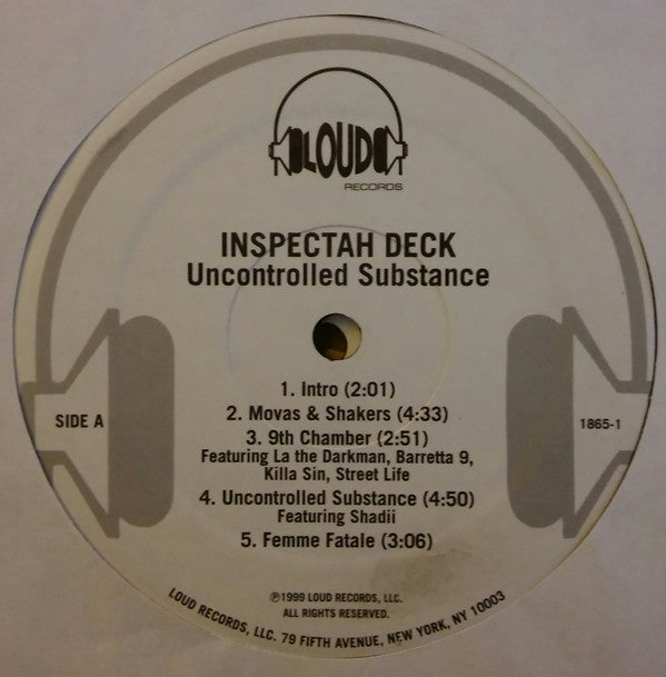 Inspectah Deck ~ Uncontrolled Substance (Vinyl) - Djungel & Jazz