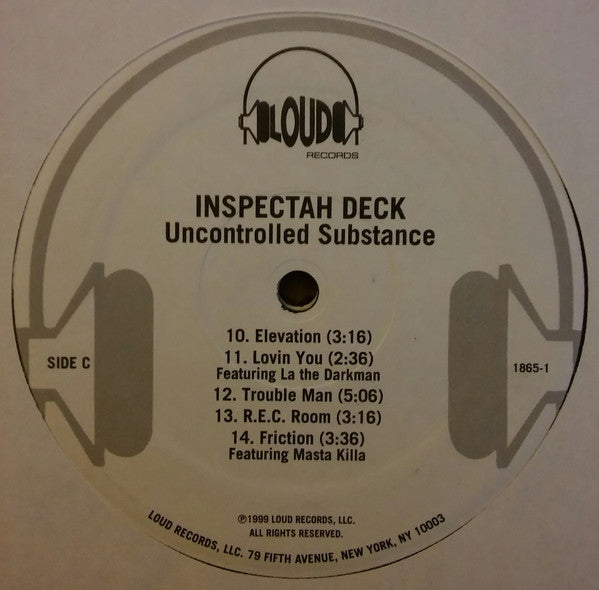 Inspectah Deck ~ Uncontrolled Substance (Vinyl) - Djungel & Jazz