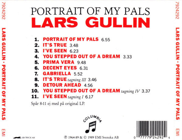 Lars Gullin ~ Portrait Of My Pals (Vinyl) - Djungel & Jazz