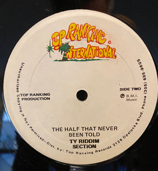 Max Romeo / Ty Riddim Section : Wanking Song / The Half That Never Been Told (12", Maxi)