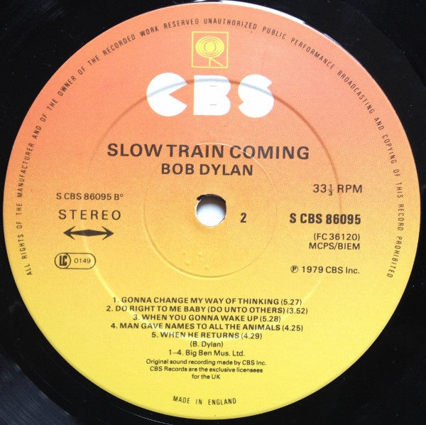 Bob Dylan ~ Slow Train Coming (Vinyl) - Djungel & Jazz