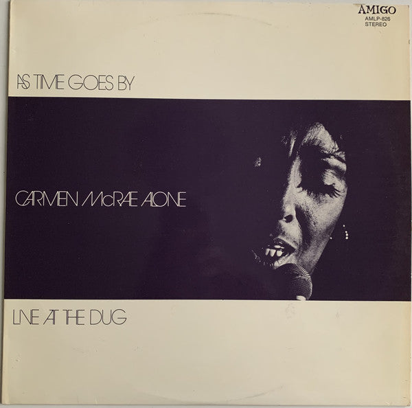 Carmen McRae ~ As Time Goes By / Carmen McRae Alone / Live at the Dug (Vinyl) - Djungel & Jazz