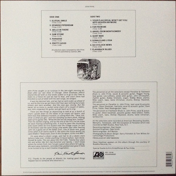 John Prine ~ John Prine (Vinyl) - Djungel & Jazz
