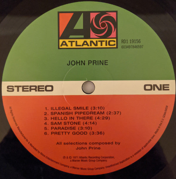 John Prine : John Prine (LP, Album, RE, 180)