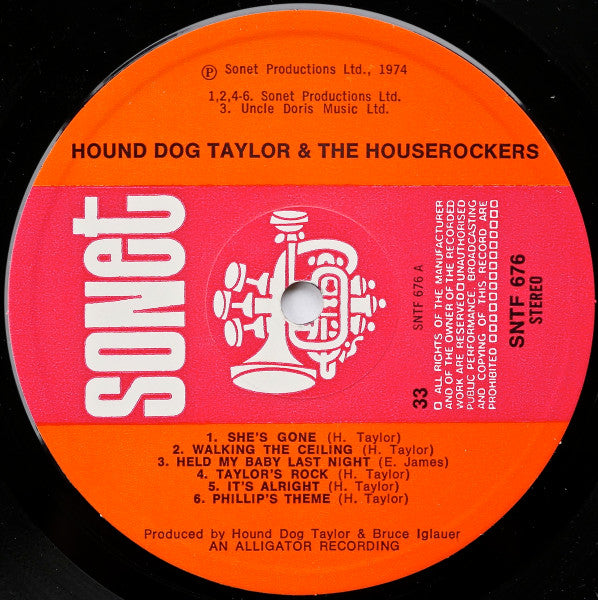 Hound Dog Taylor And The HouseRockers* : Hound Dog Taylor And The HouseRockers (LP, Album, RE)