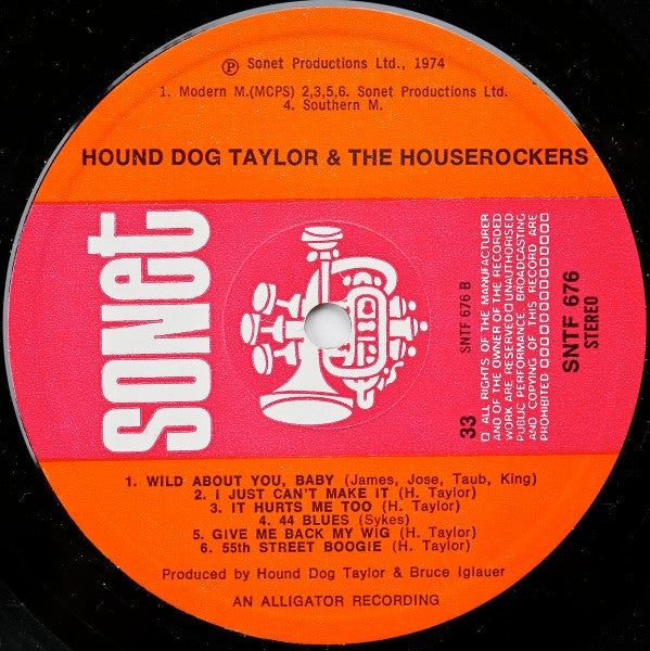 Hound Dog Taylor And The HouseRockers* : Hound Dog Taylor And The HouseRockers (LP, Album, RE)