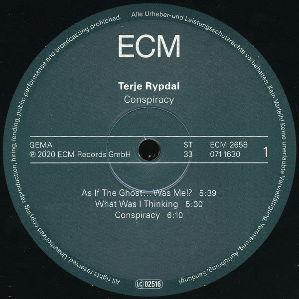Terje Rypdal ~ Conspiracy (Vinyl) - Djungel & Jazz