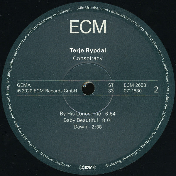 Terje Rypdal ~ Conspiracy (Vinyl) - Djungel & Jazz