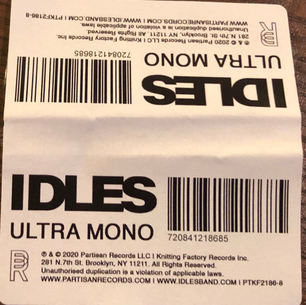 Idles ~ Ultra Mono (Vinyl) - Djungel & Jazz
