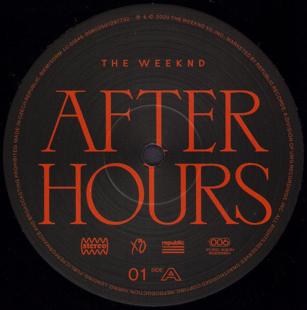 The Weeknd ~ After Hours (Vinyl) - Djungel & Jazz