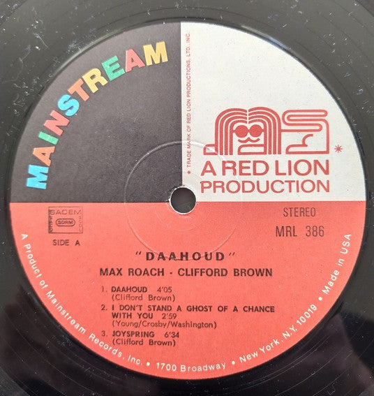 Max Roach - Clifford Brown ~ Daahoud (Vinyl) - Djungel & Jazz
