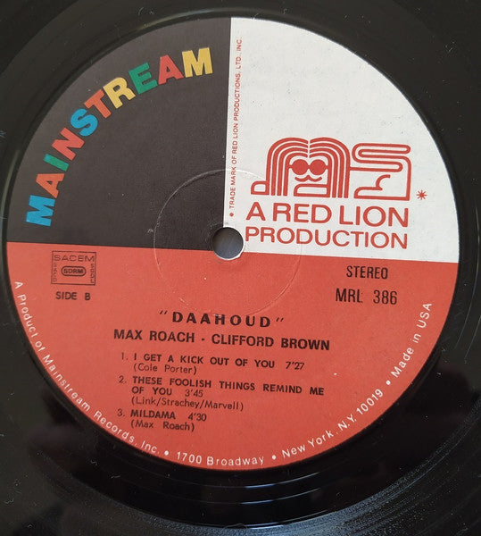 Max Roach - Clifford Brown ~ Daahoud (Vinyl) - Djungel & Jazz