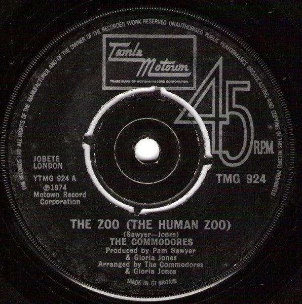 The Commodores* : The Zoo (The Human Zoo) (7", Single, 4-P)