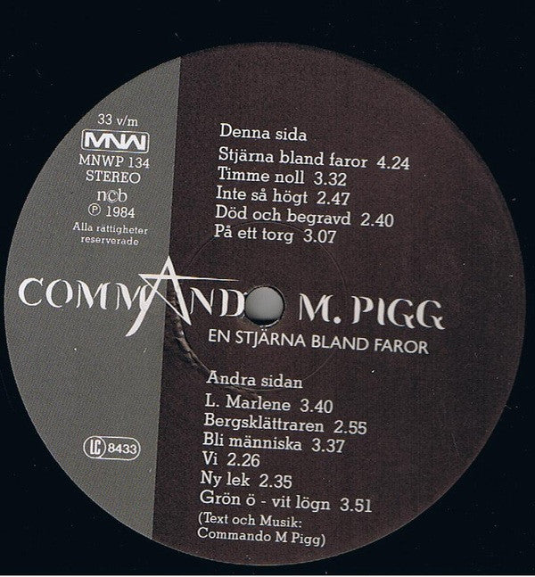 Commando M. Pigg ~ En Stjärna Bland Faror (Vinyl) - Djungel & Jazz