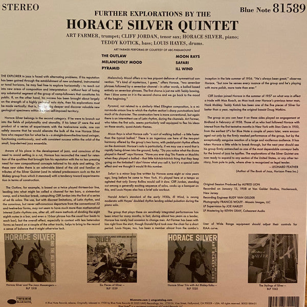 The Horace Silver Quintet ~ Further Explorations (Vinyl) - Djungel & Jazz