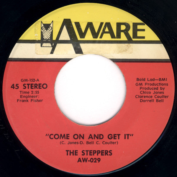 The Steppers  ~ Come On And Get It / What The Problem Is (Vinyl) - Djungel & Jazz