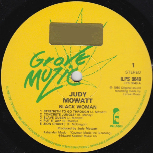 Judy Mowatt ~ Black Woman (Vinyl) - Djungel & Jazz