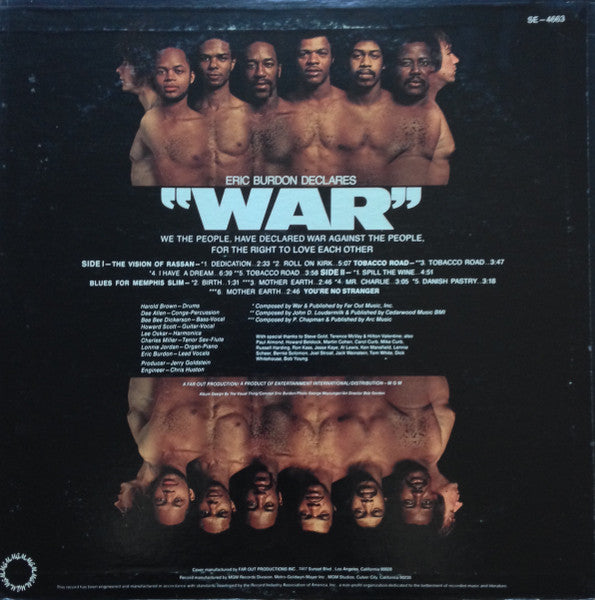 Eric Burdon & War ~ Eric Burdon Declares "War" (Vinyl) - Djungel & Jazz
