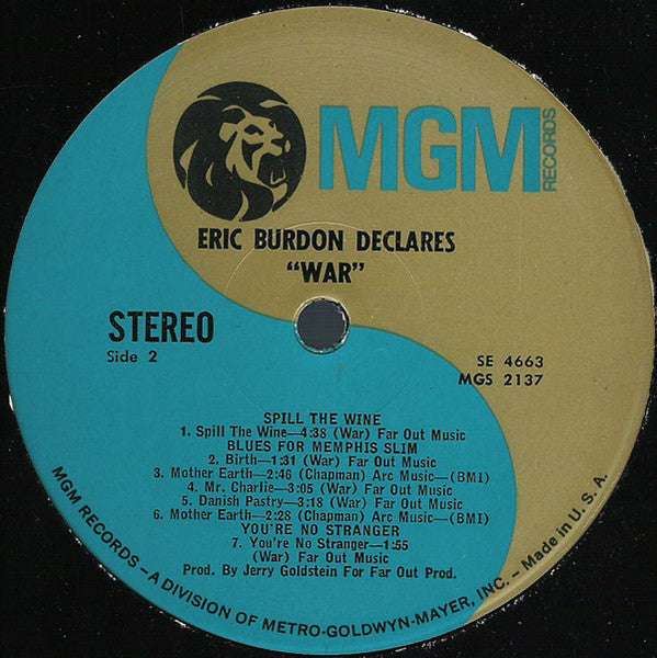 Eric Burdon & War ~ Eric Burdon Declares "War" (Vinyl) - Djungel & Jazz
