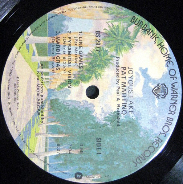 Pat Martino : Joyous Lake (LP, Album, Win)