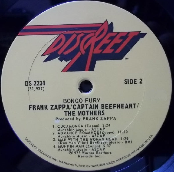 Frank Zappa / Captain Beefheart / The Mothers ~ Bongo Fury (Vinyl) - Djungel & Jazz