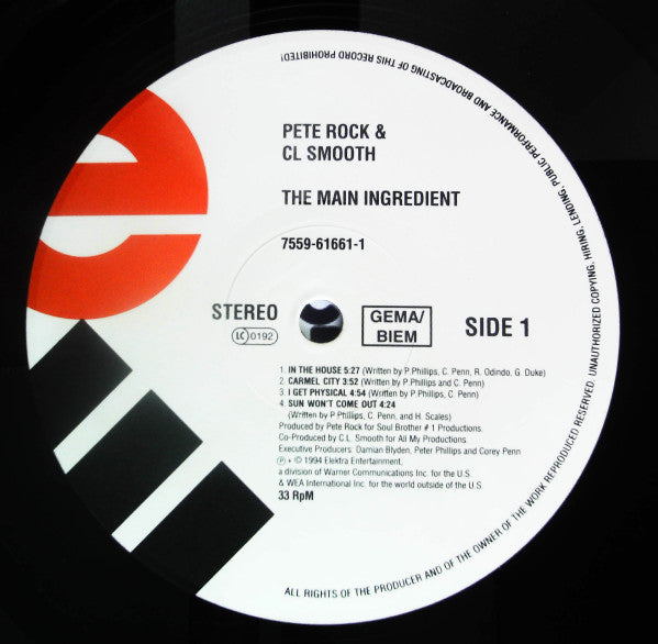 Pete Rock & C.L. Smooth : The Main Ingredient (2xLP, Album, RE)