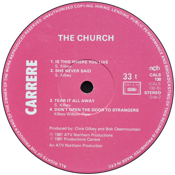 The Church ~ The Church (Vinyl) - Djungel & Jazz