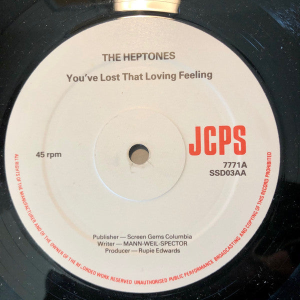 The Heptones / Dobby Dobson : You've Lost That Loving Feeling / Endlessly (12", Single)