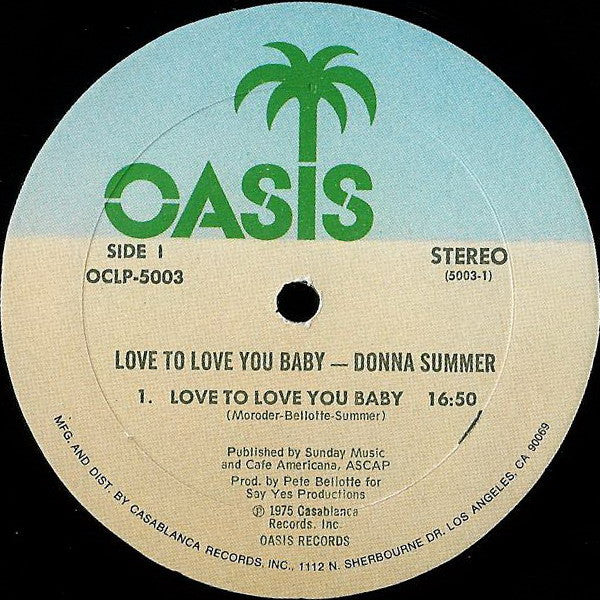 Donna Summer ~ Love To Love You Baby (Vinyl) - Djungel & Jazz