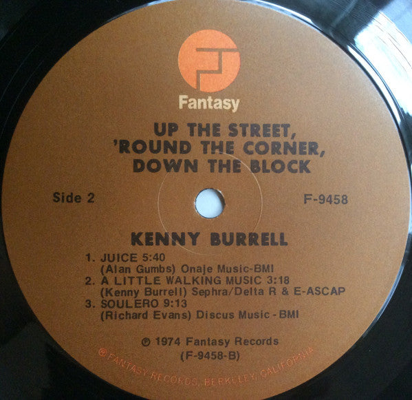 Kenny Burrell ~ Up The Street, 'Round The Corner, Down The Block (Vinyl) - Djungel & Jazz