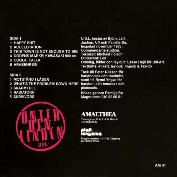 Unter Den Linden  ~ …Utom Våra Liv (Vinyl) - Djungel & Jazz