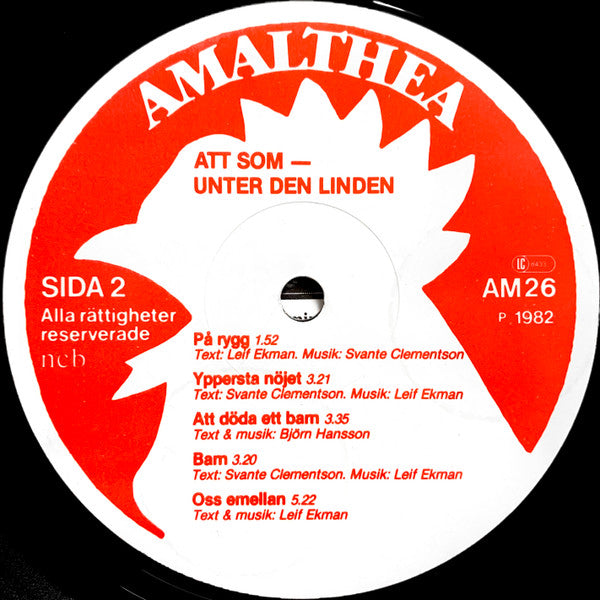 Att Som / Unter Den Linden  ~ Att Som / Unter Den Linden (Vinyl) - Djungel & Jazz