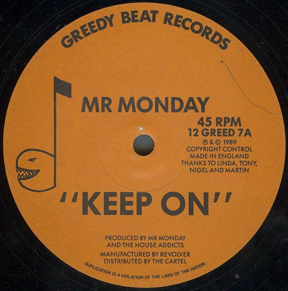 Mr Monday ~ Keep On / Don't Stop (Vinyl) - Djungel & Jazz