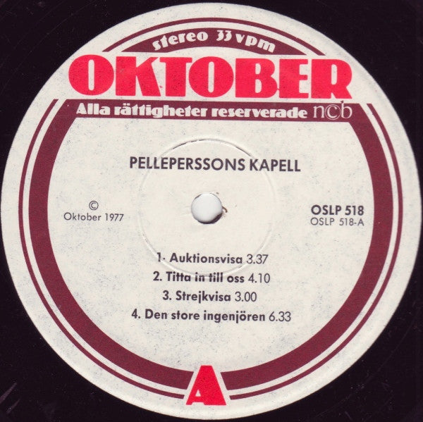 Pelleperssons Kapell ~ Fyra Tunnlann Bedor Om Dan... (Vinyl) - Djungel & Jazz