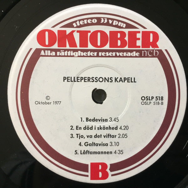 Pelleperssons Kapell ~ Fyra Tunnlann Bedor Om Dan... (Vinyl) - Djungel & Jazz