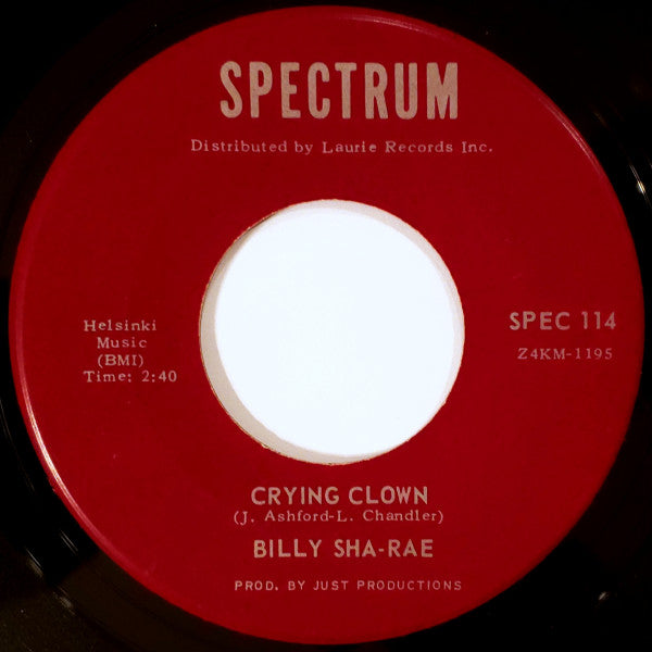 Billy Sha-Rae ~ Do It / Crying Clown (Vinyl) - Djungel & Jazz