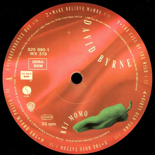 David Byrne ~ Rei Momo (Vinyl) - Djungel & Jazz