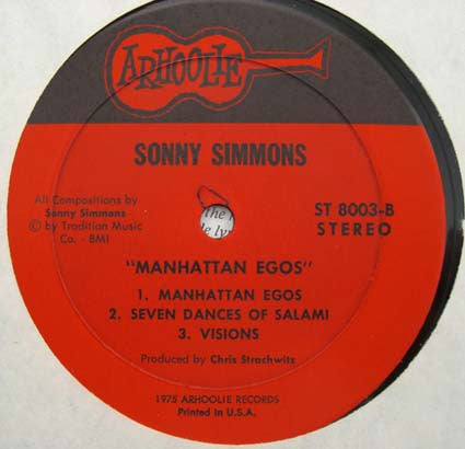 Sonny Simmons ~ Manhattan Egos (Vinyl) - Djungel & Jazz