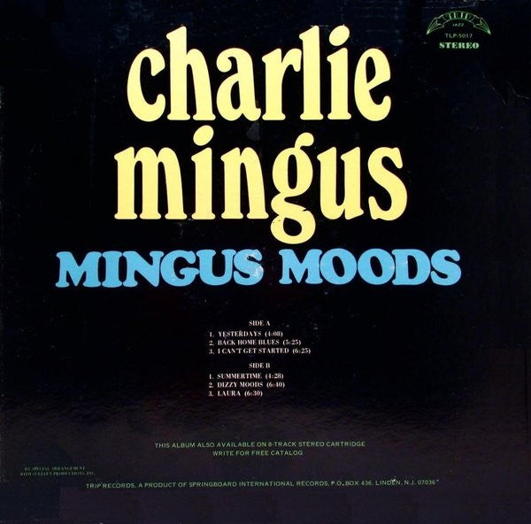 Charlie Mingus ~ Mingus Moods (Vinyl) - Djungel & Jazz