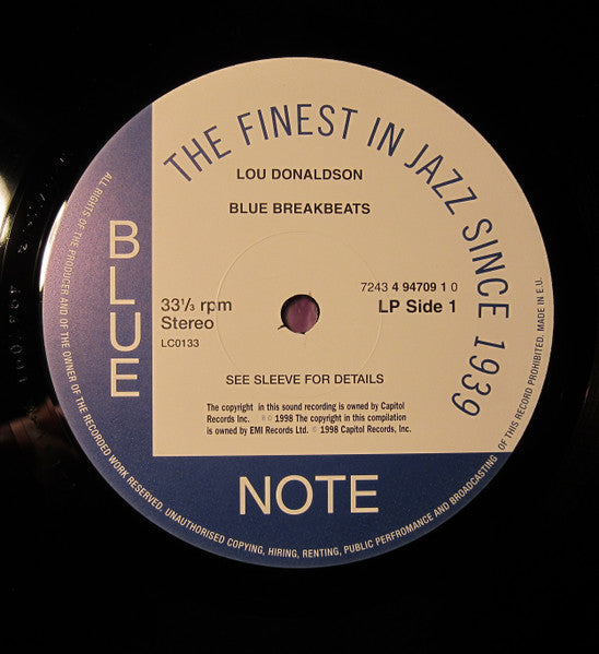 Lou Donaldson ~ Blue Breakbeats (Vinyl) - Djungel & Jazz