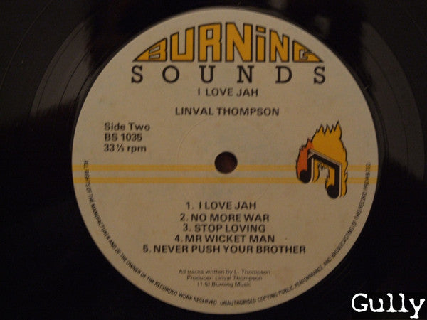 Linval Thompson : I Love Jah (LP, Album)