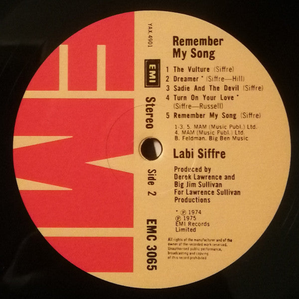 Labi Siffre ~ Remember My Song (Vinyl) - Djungel & Jazz