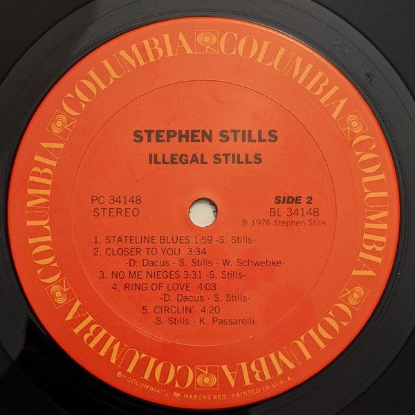 Stephen Stills ~ Illegal Stills (Vinyl) - Djungel & Jazz