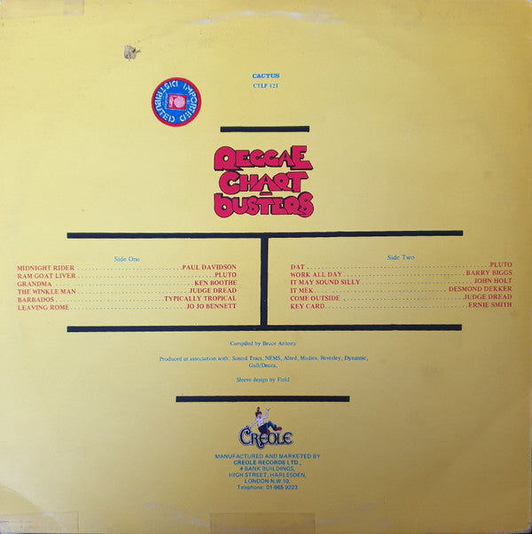 Various : Reggae Chartbusters (LP, Comp)