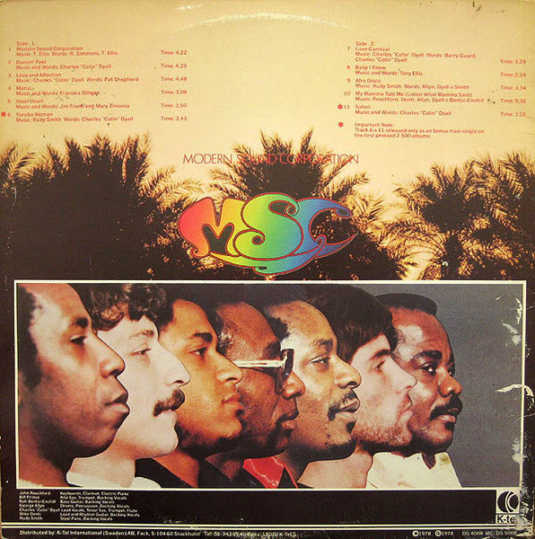 Modern Sound Corporation ~ Dancin' Feet (Vinyl) - Djungel & Jazz