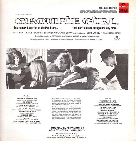 Various : Groupie Girl (Original Motion Picture Soundtrack) (LP, Album)