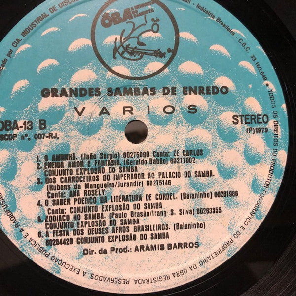Various : Grandes Sambas De Enredo (LP, Album)