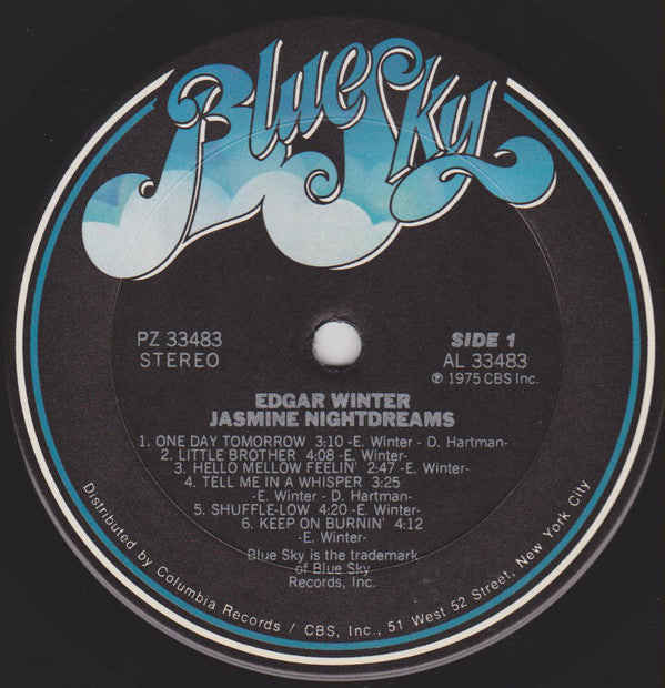 Edgar Winter ~ Jasmine Nightdreams (Vinyl) - Djungel & Jazz